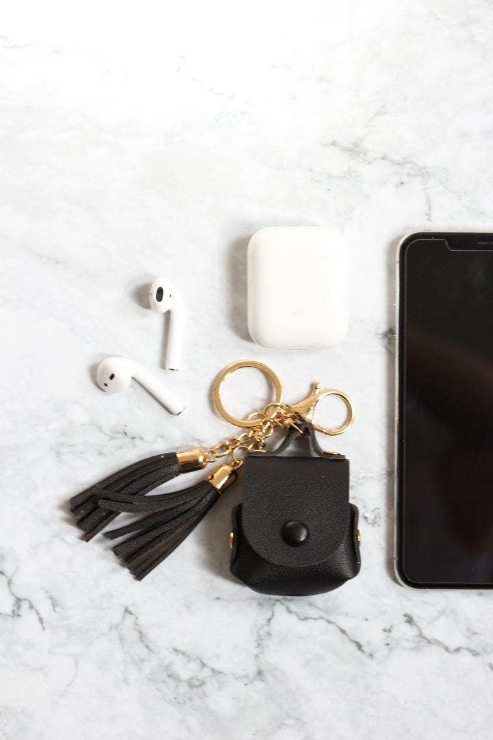 Black Tassel Airpods Cases
