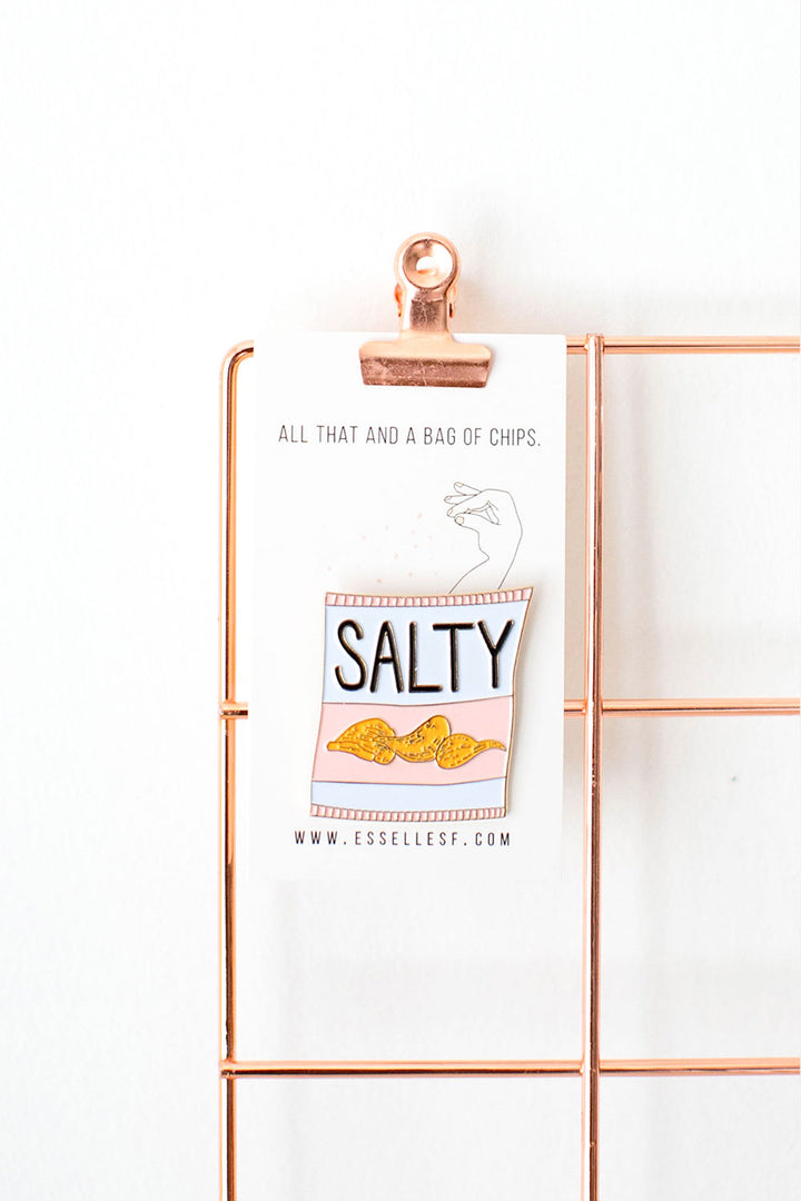 Salty Enamel Pin