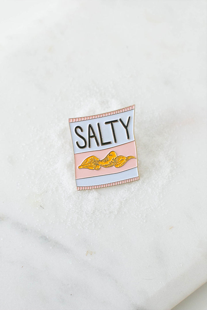 Salty Enamel Pin