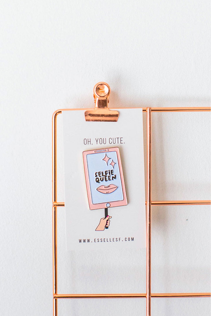 'Oh, You Cute' Selfie Soft Enamel Pin