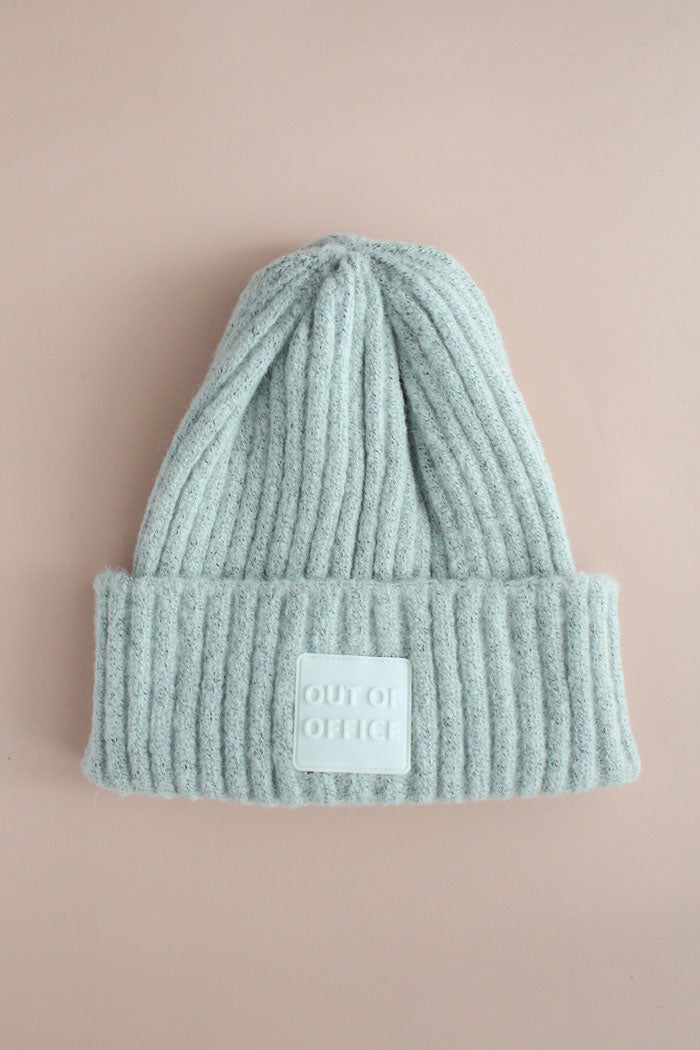 OOO (out of office) Beanie in Grey