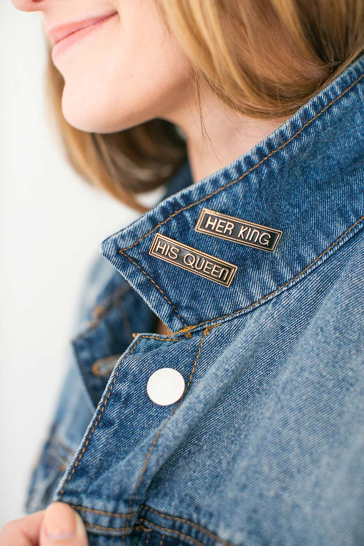 His Queen & Her King Soft Enamel Pin Set