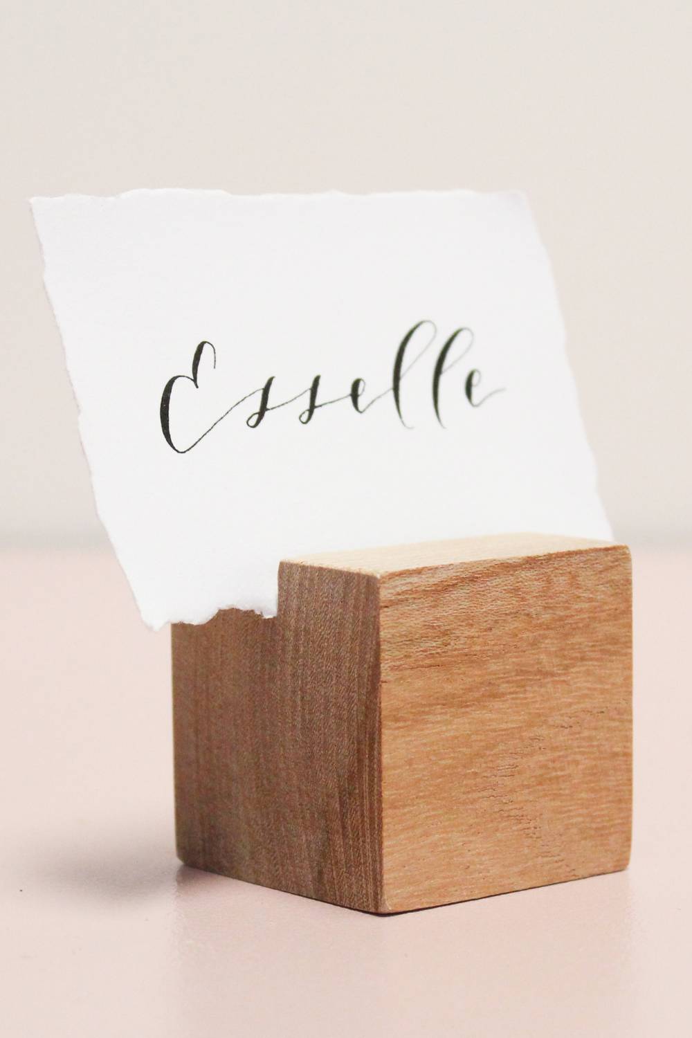 Beech Cube Place Card Holders (8)