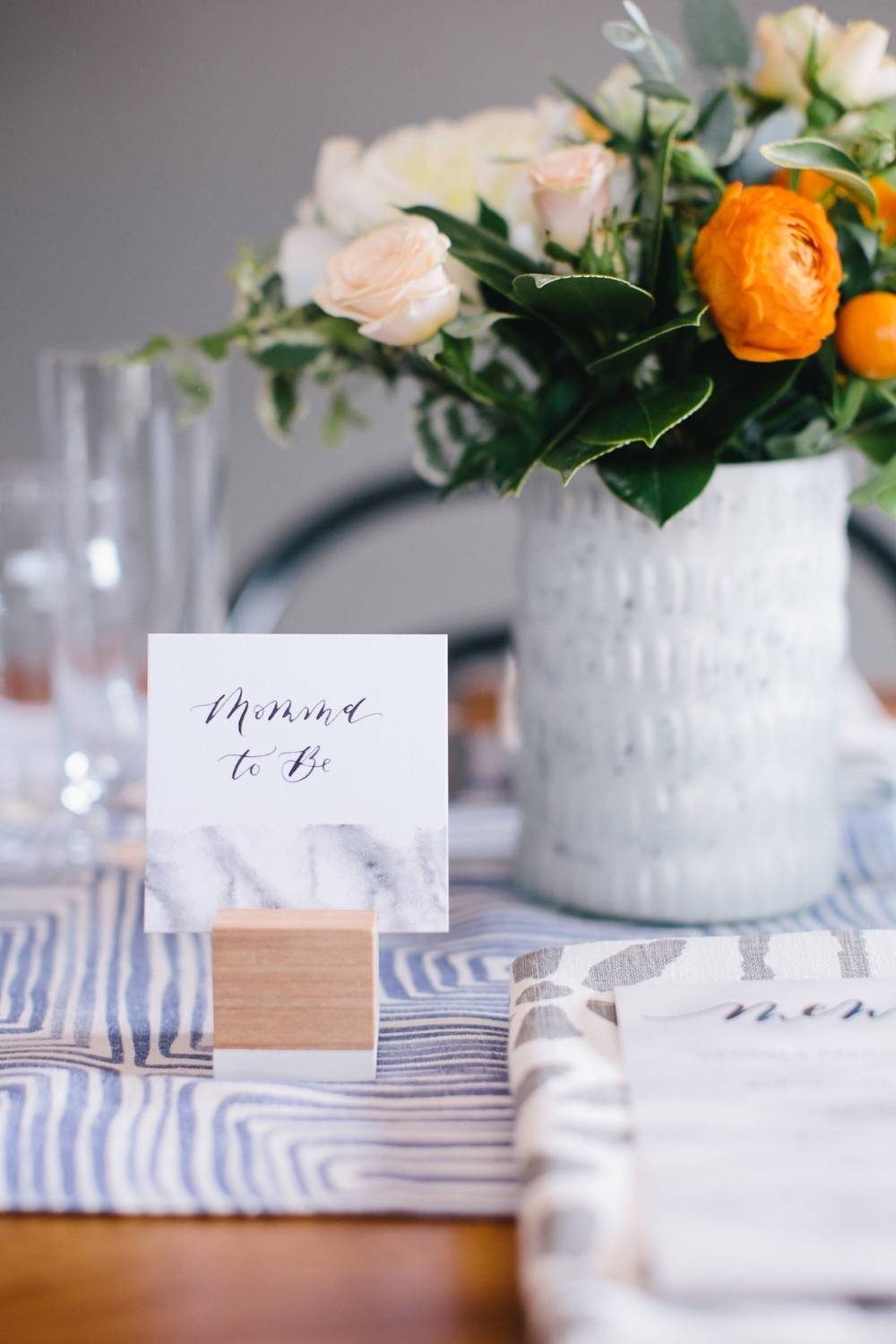 Beech Cube Place Card Holders (8)