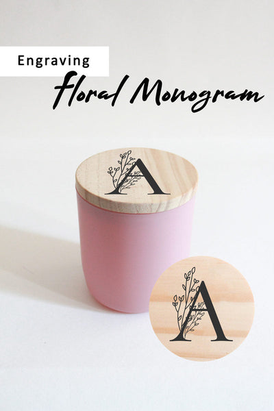 Alphabet Monogram | *Add-on Engraving For Candle Lid