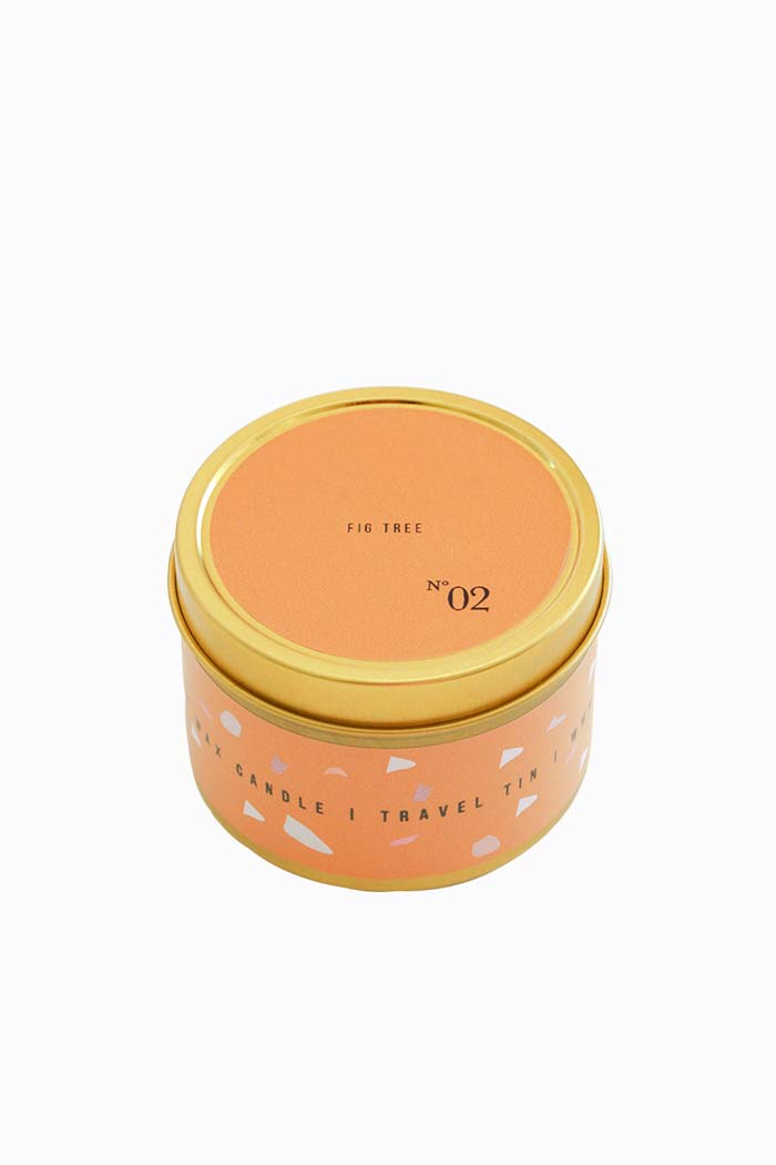 Fig Tree Gold Tin Candle - esselleSF
