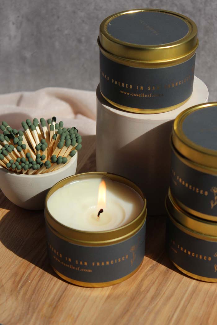Esselle - Geranium & Sandalwood Candle - Thumbnail 3
