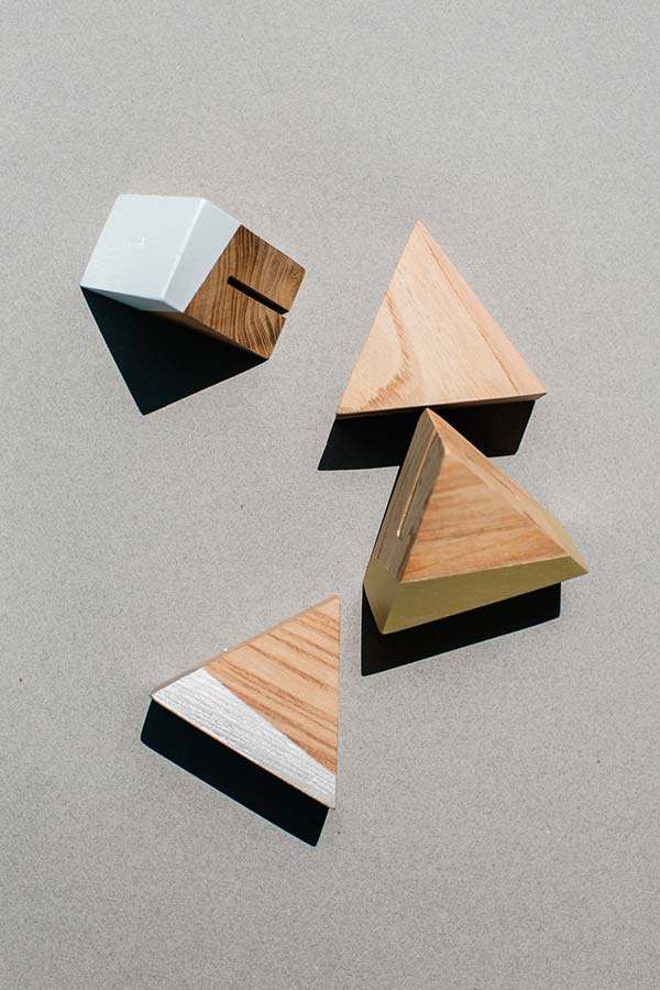 Triangle Prism Signage Holder - More Colors - esselleSF