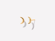 Crescent Moon Studs by Little Sky Stone