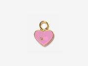 Pink Heart Charm by Little Sky Stone