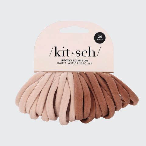 Elastic Hair Ties 20 Pack - Blush by KITSCH