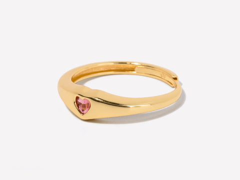 Amia Pink Tourmaline Ring by Little Sky Stone