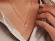 April Birthstone Moissanite Necklace by Little Sky Stone