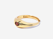 Caro Garnet Dome Ring by Little Sky Stone