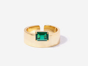 Emerald Monolith Ring by Little Sky Stone