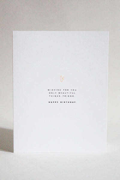 'Beautiful Things' Birthday Card