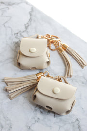 Cream Tassel Airpods Cases