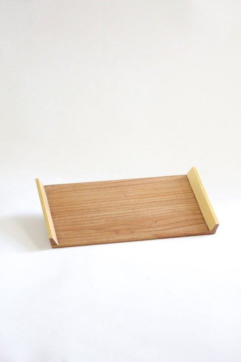 'SECOND' 24k Gold Gilded 9" Wooden Tray