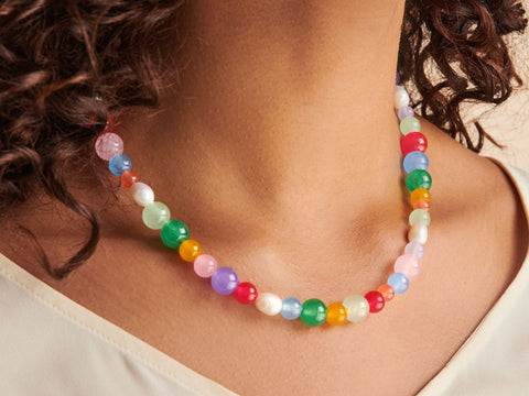 Rafa Beaded Necklace by Little Sky Stone