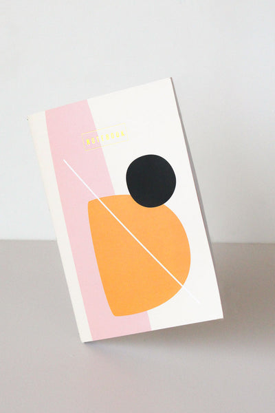 A5 Foiled Orange Abstract Softcover Notebook
