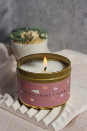 Sea Salt Orchid Gold Tin Candle