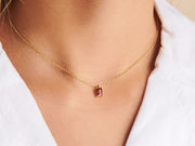 January Birthstone Garnet Necklace by Little Sky Stone
