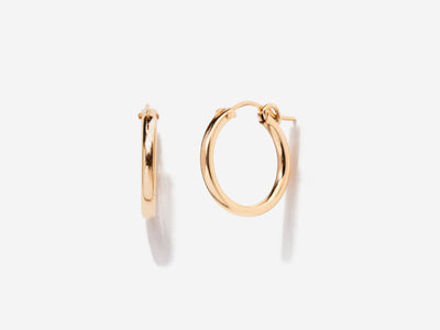 Tiny Gold Filled Hoops by Little Sky Stone