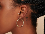 Classic Gold Filled Hoops by Little Sky Stone