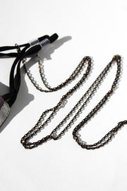 Copper black face mask chain