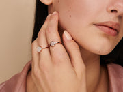 Grotto White Druzy Ring by Little Sky Stone