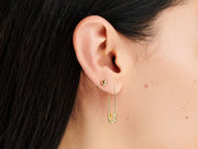 Safety Pin Earrings by Little Sky Stone