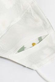 Sage cotton washable face mask with filter pocket
